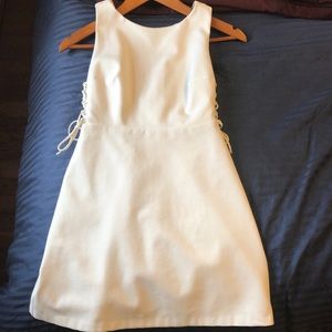 ZARA White A-Line Dress